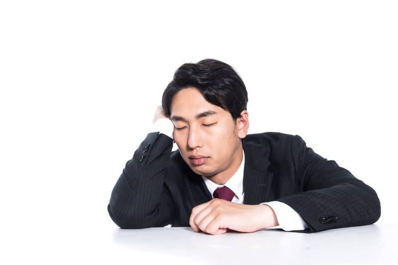 睡眠がとれないので、居眠り